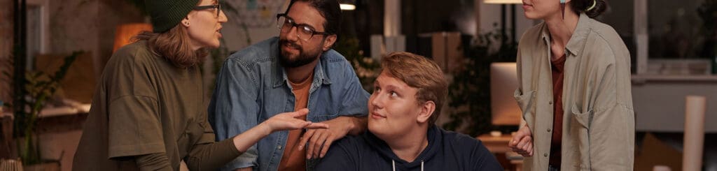 Business owner reviewing growth strategy and financial performance